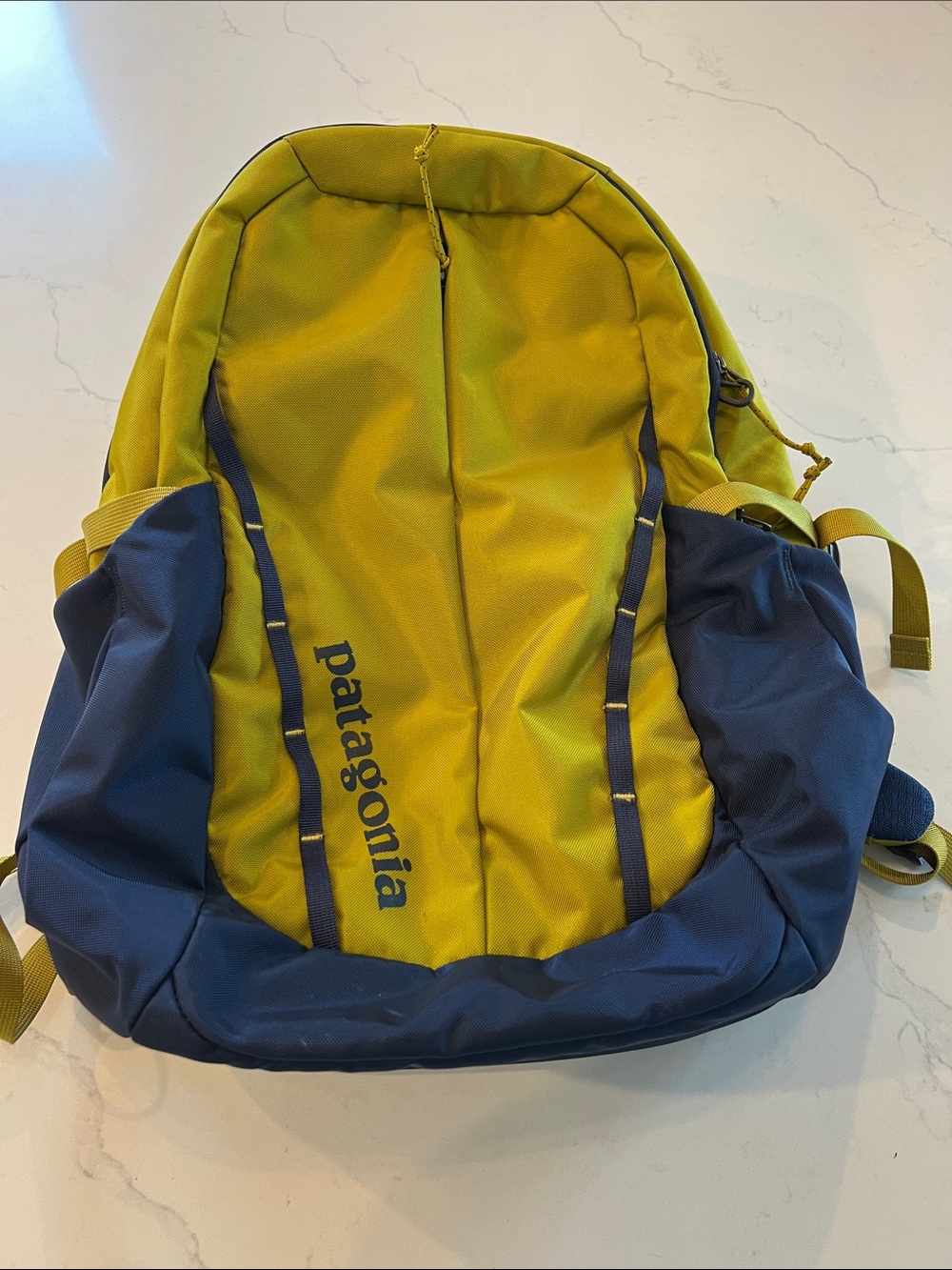 Patagonia Refugio 28L Two-Tone Yellow and Navy Daypack